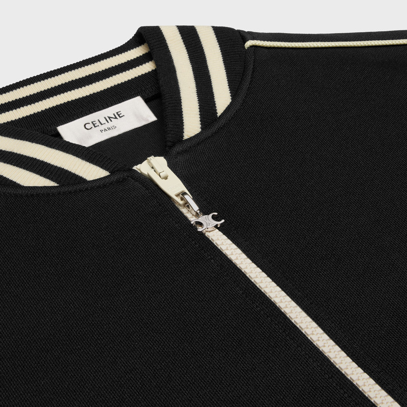 triomphe teddy jacket in double face jersey 3