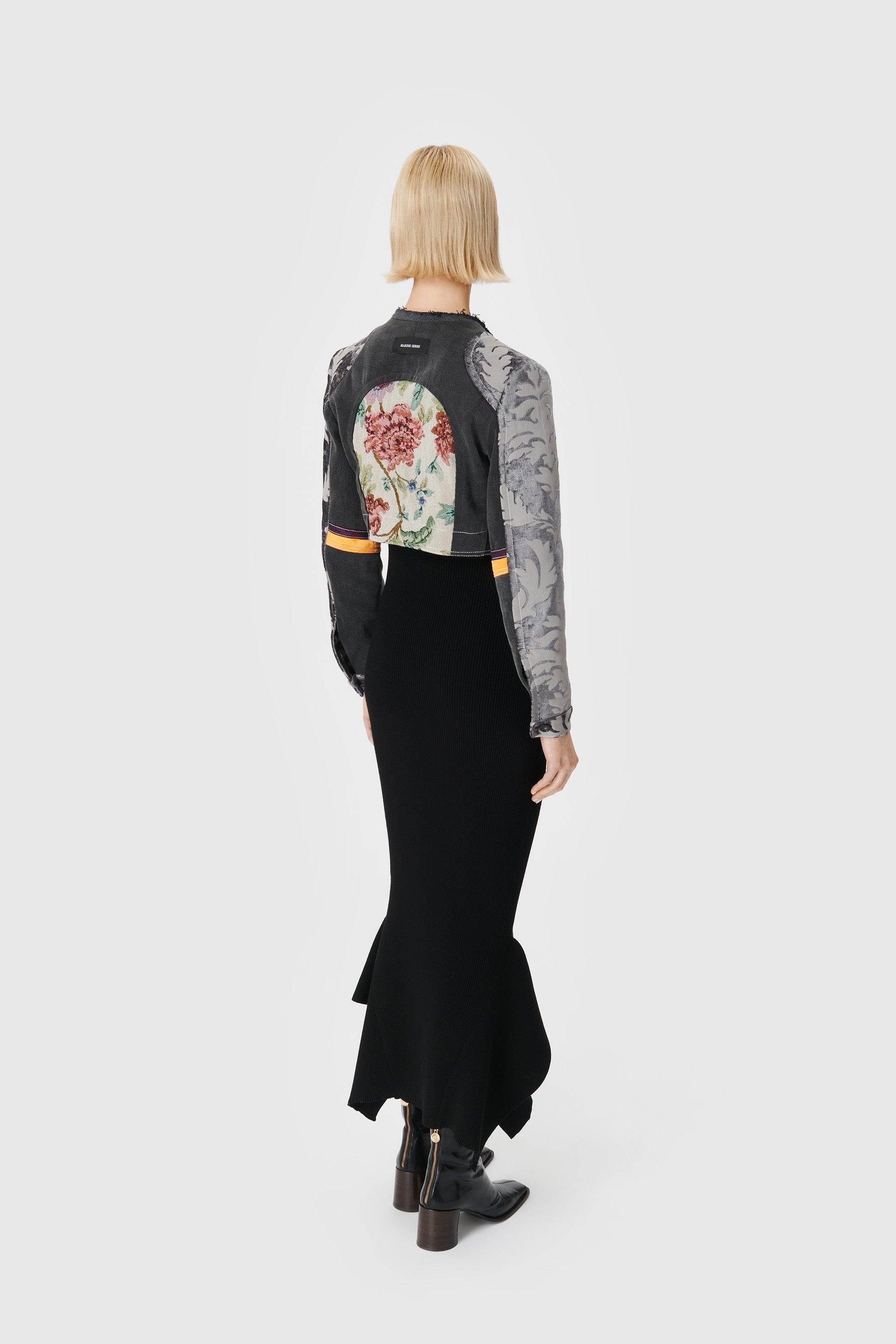 Regenerated Floral Tapestries Cropped Jacket - 3