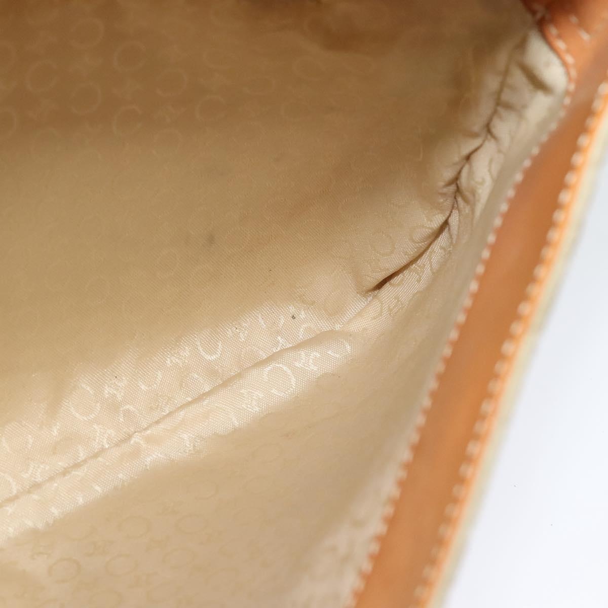 CELINE C Macadam Canvas Shoulder Bag Suede Gray - 16