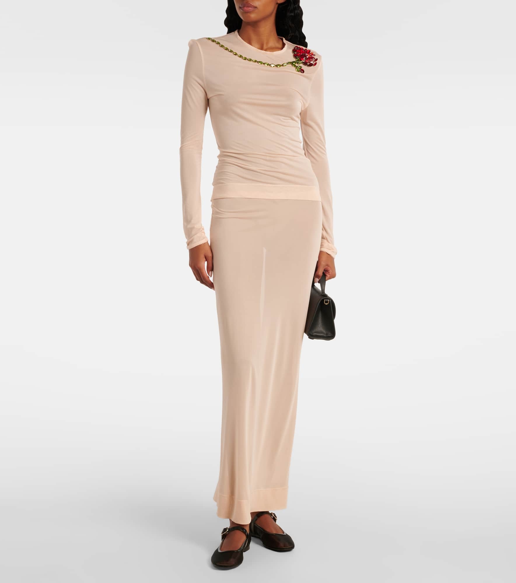 Sheer pencil skirt - 2
