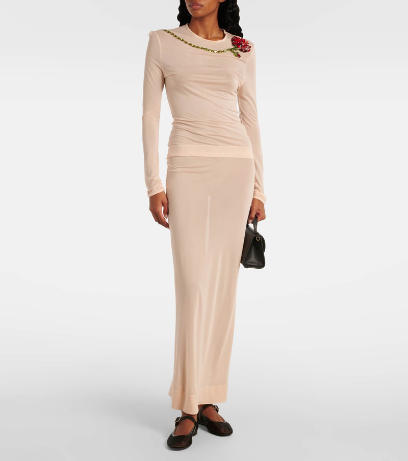 Simone Rocha Sheer pencil skirt outlook