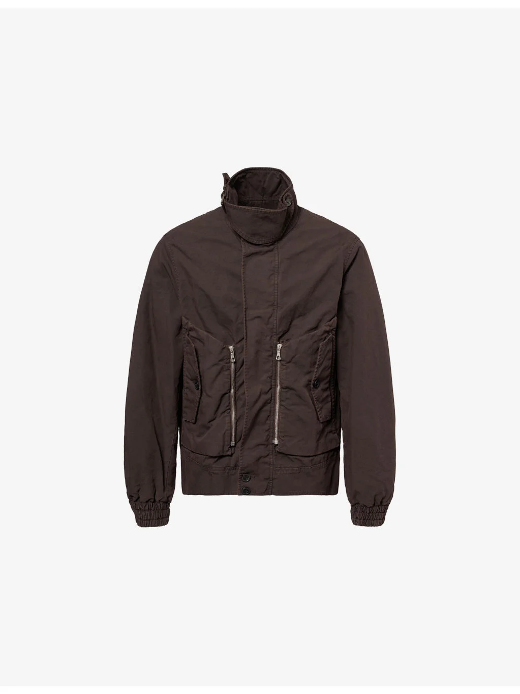 Relaxed-Fit High-Neck Cotton Jacket - 1