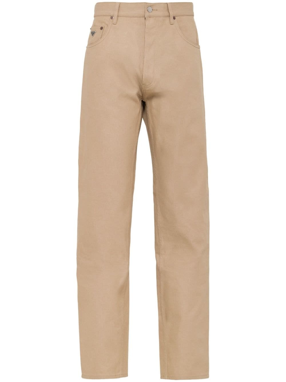 low-rise straight-leg jeans - 1