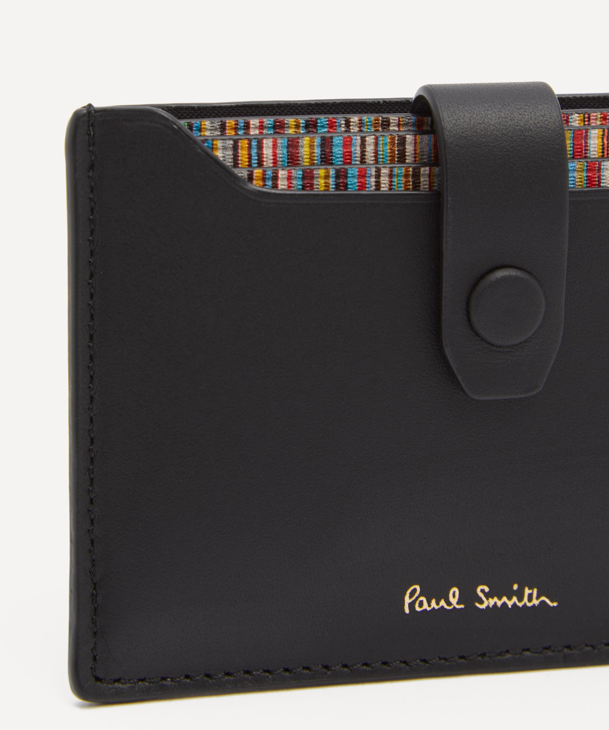 Black Leather Credit Card Holder - 4