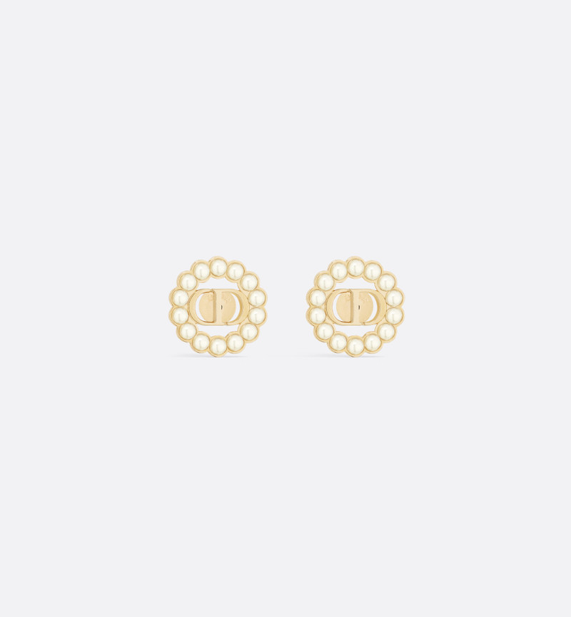 Petit CD Circle Stud Earrings 1