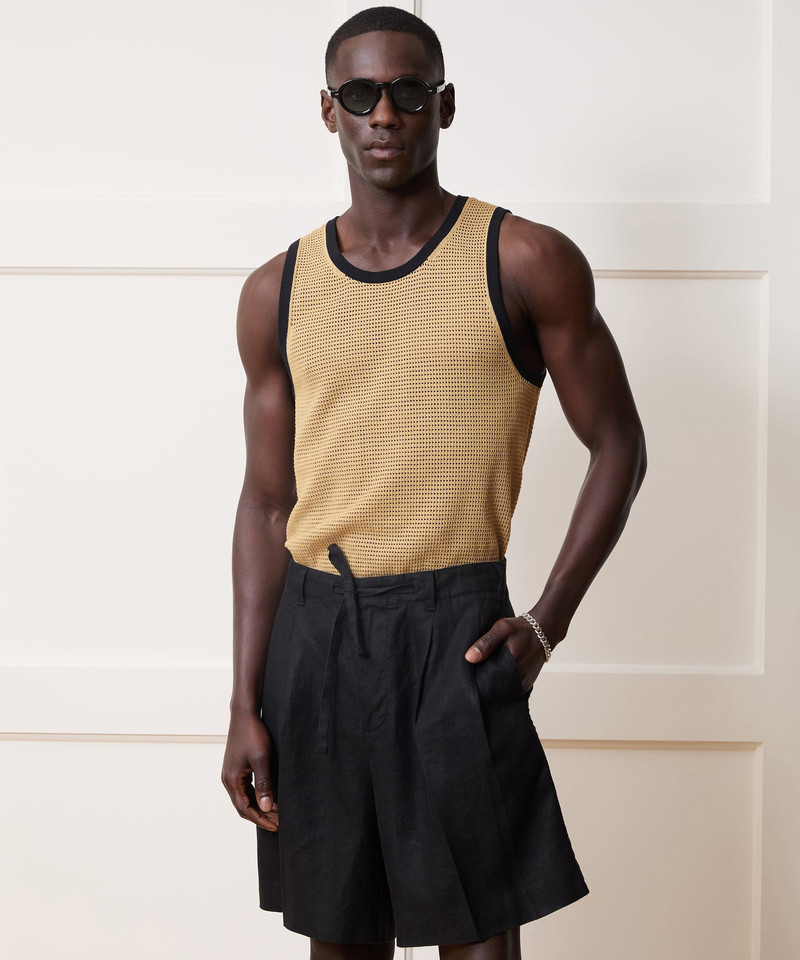 TODD SNYDER Tipped Luxe Mesh Tank outlook
