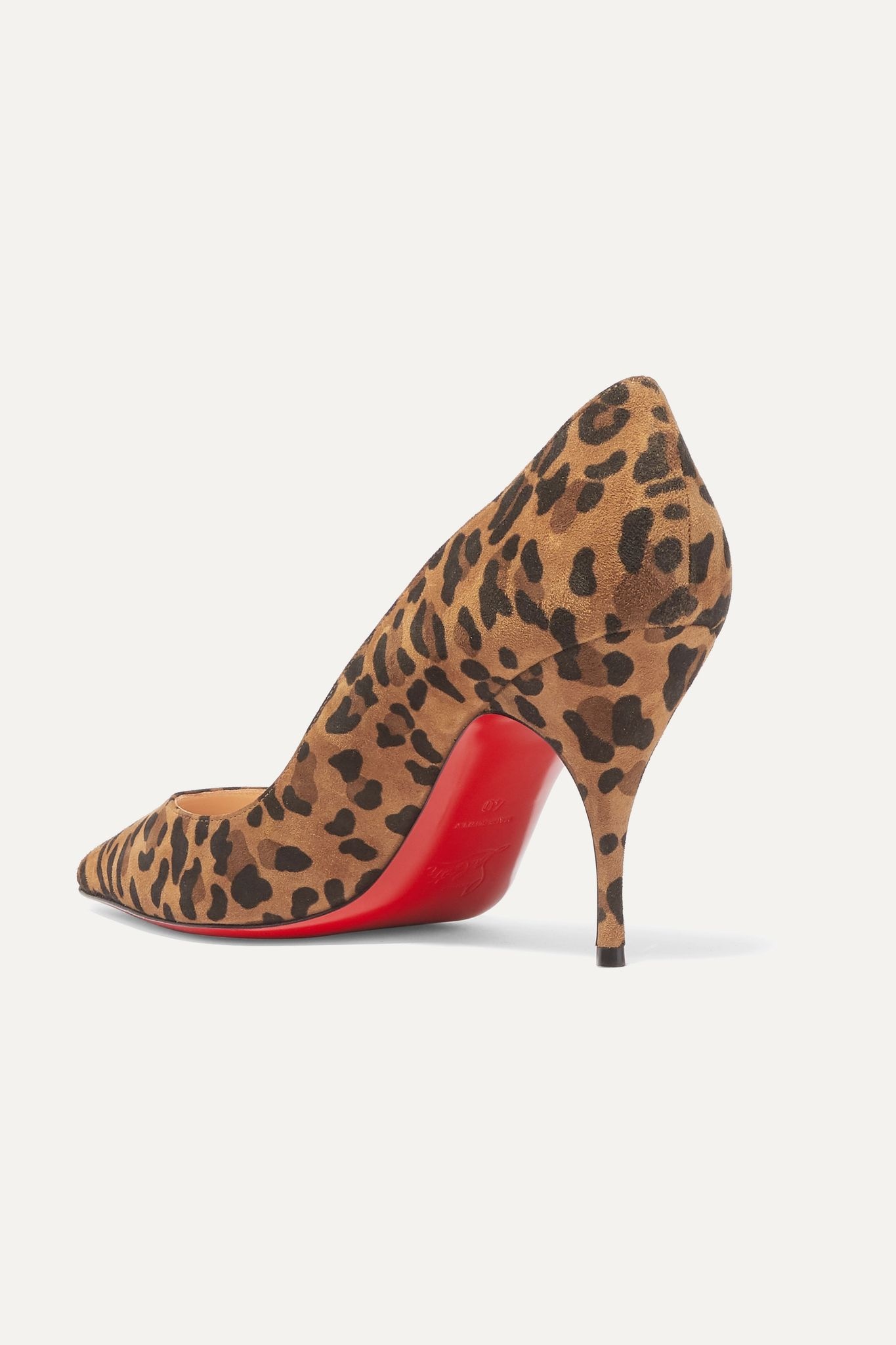 Clare 80 leopard-print suede pumps  - 4