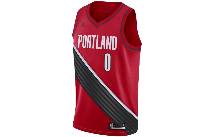 Men's Air Jordan NBA Sports Basketball SW Fan Edition 20 Season Portland Trail Blazers . Lillard No. - 2