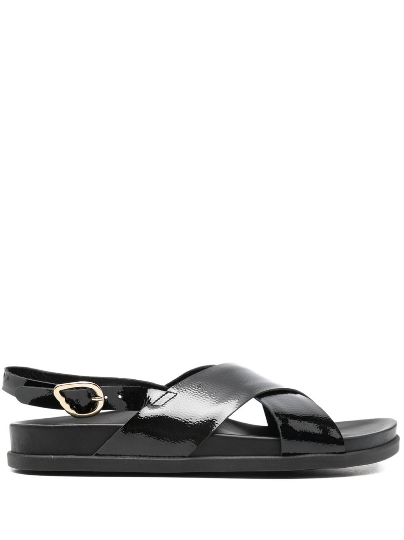 Ikesia crossover-strap sandals 1