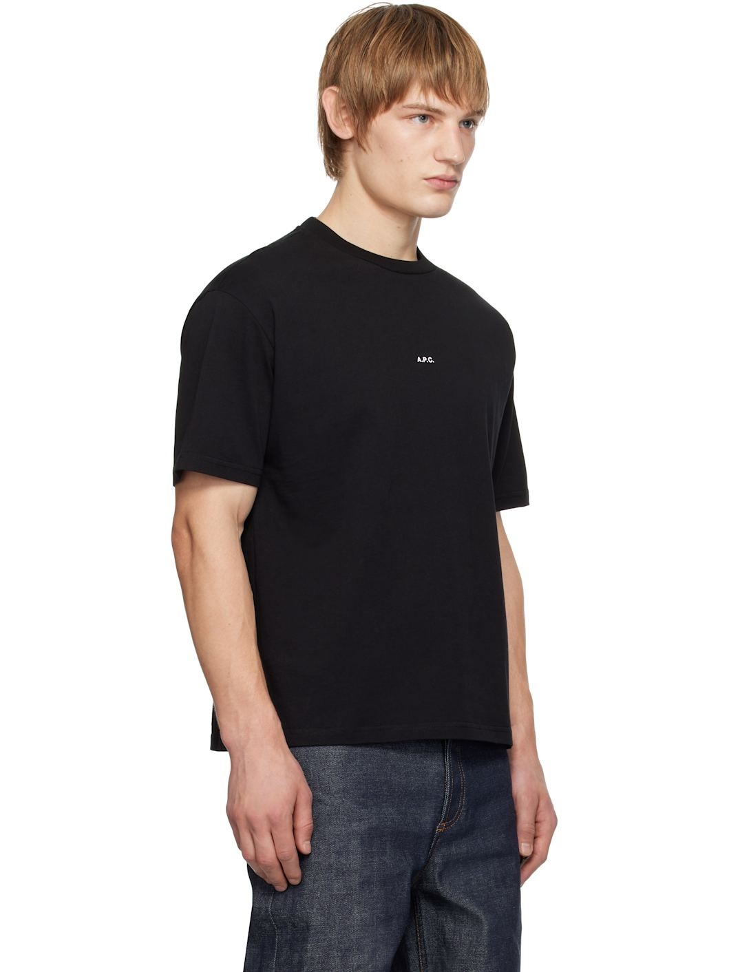 Black Boxy Micro Logo T-shirt - 2