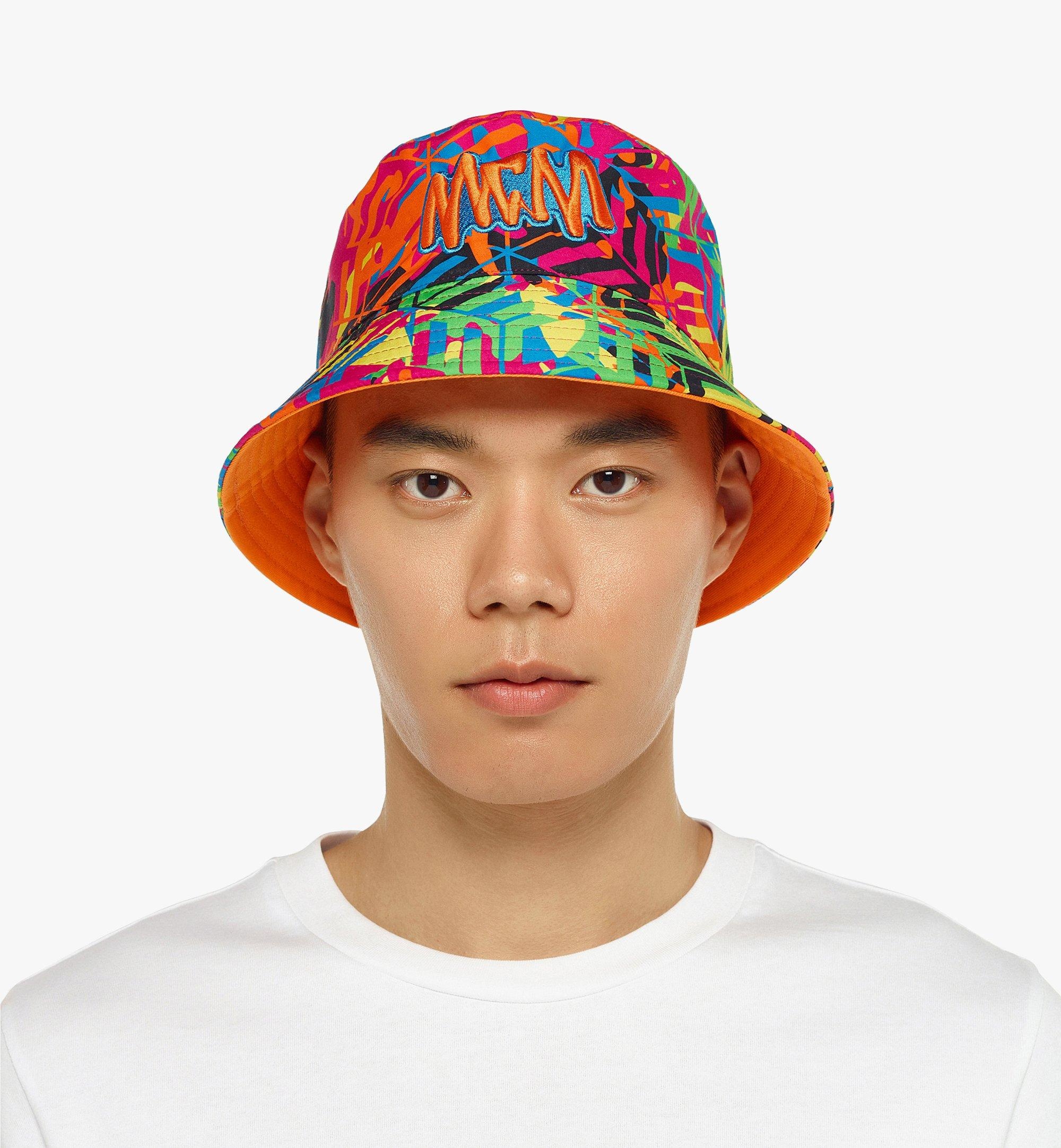 Reversible Cubic Camouflage Print Bucket Hat - 6