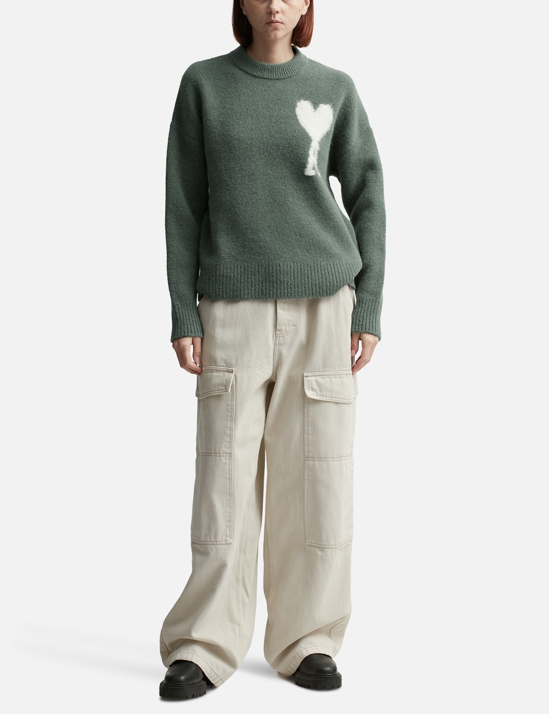 OFF-WHITE AMI DE COEUR CREW NECK SWEATER - 4