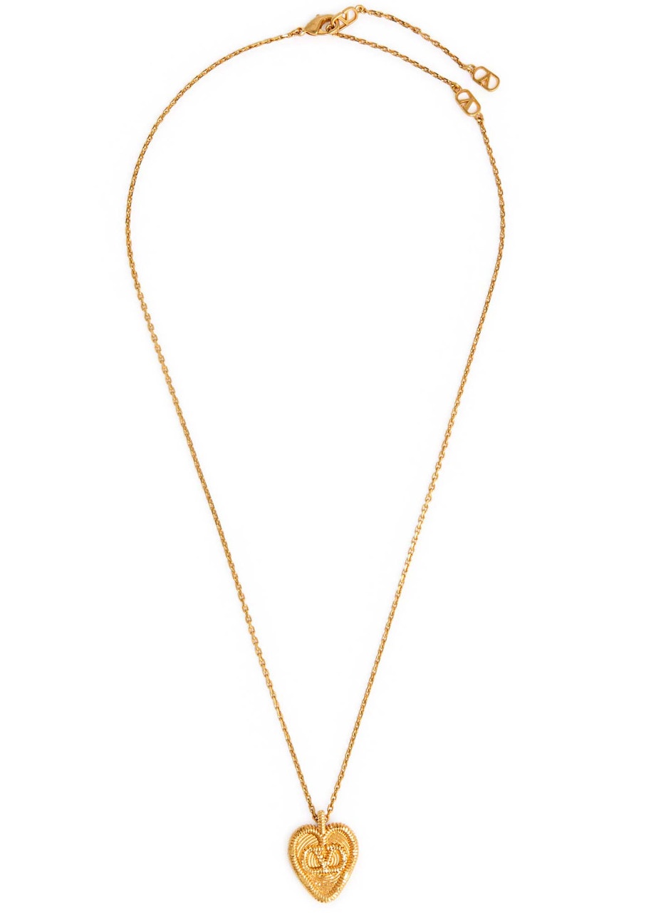 Valentino Fil Perdu Heart Pendant Necklace - 3