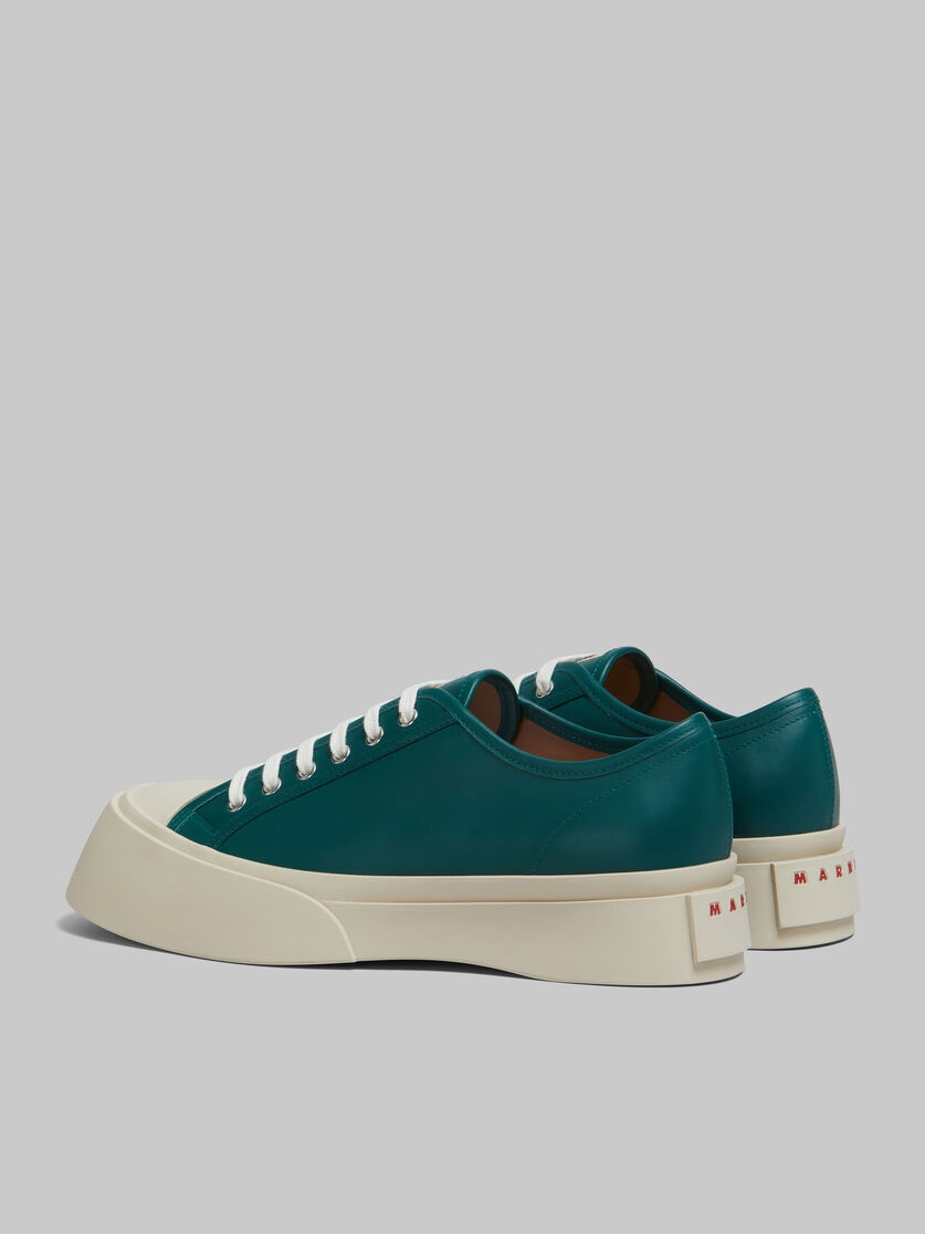 GREEN NAPPA LEATHER PABLO SNEAKER - 3