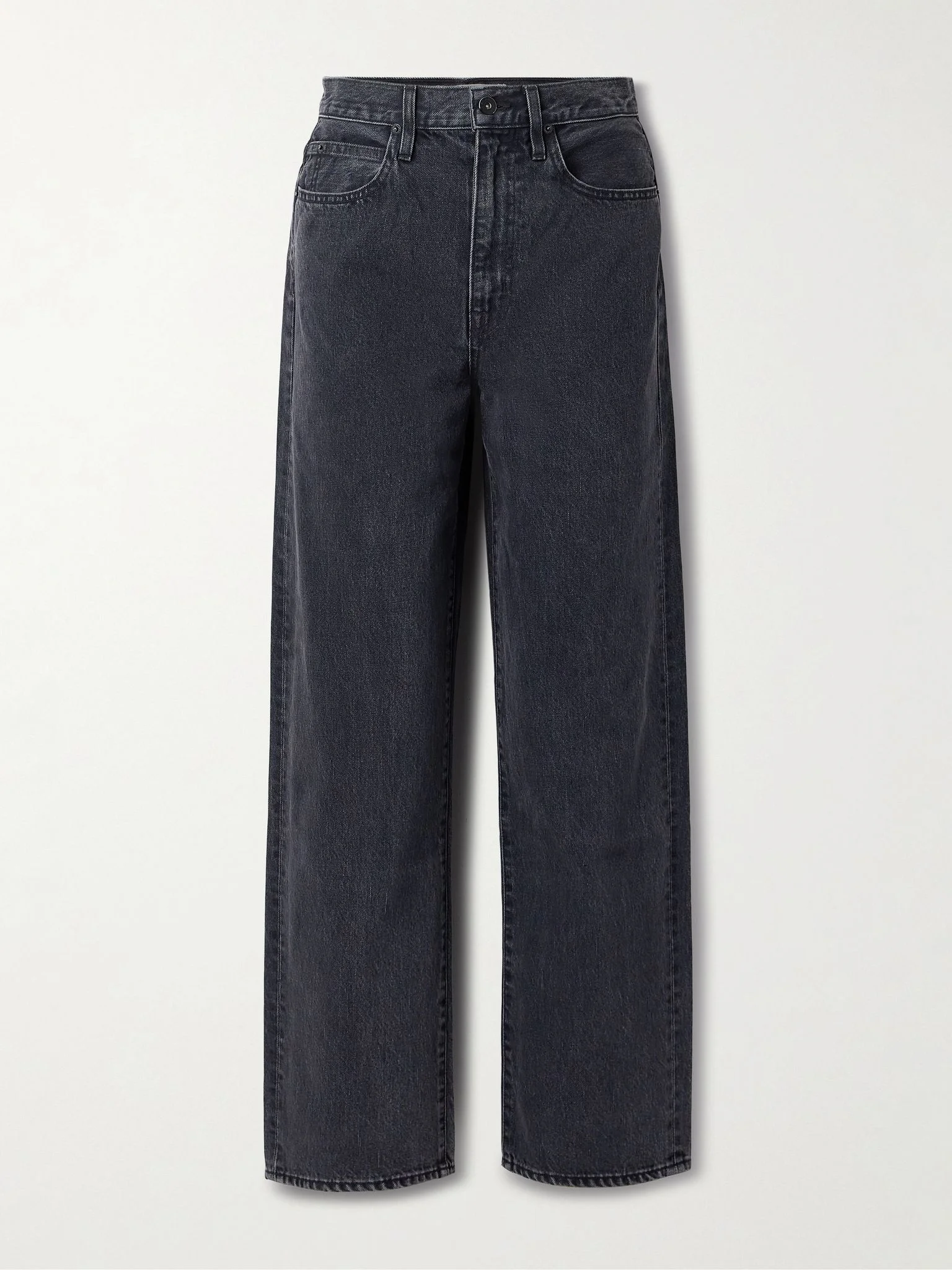 Koko high-rise straight-leg jeans Black - 1