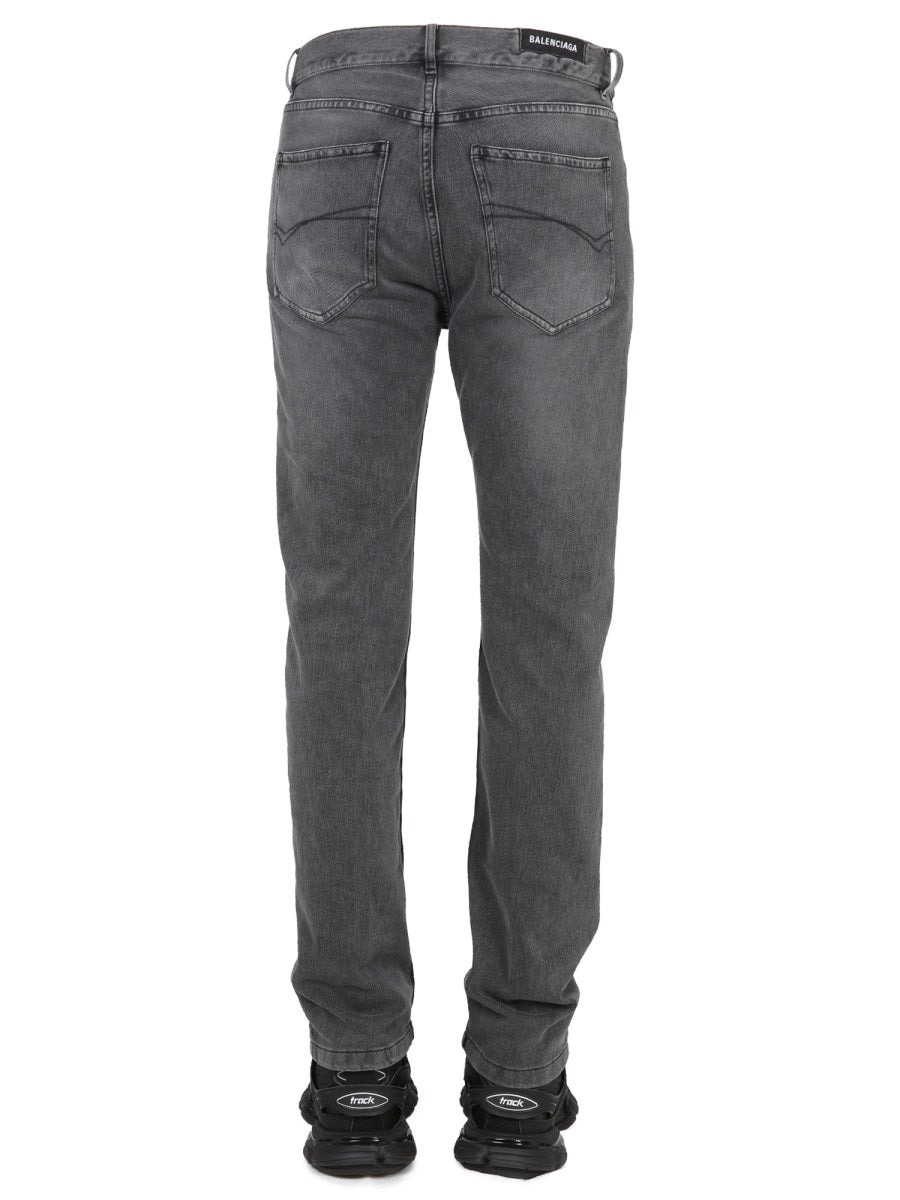 Balenciaga Men Jeans Con Patch Logo - 3