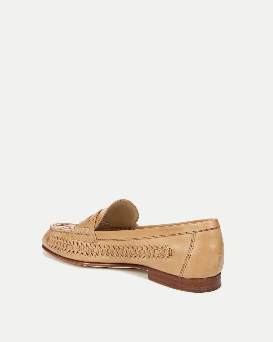 PENNY WOVEN LEATHER LOAFER - 4