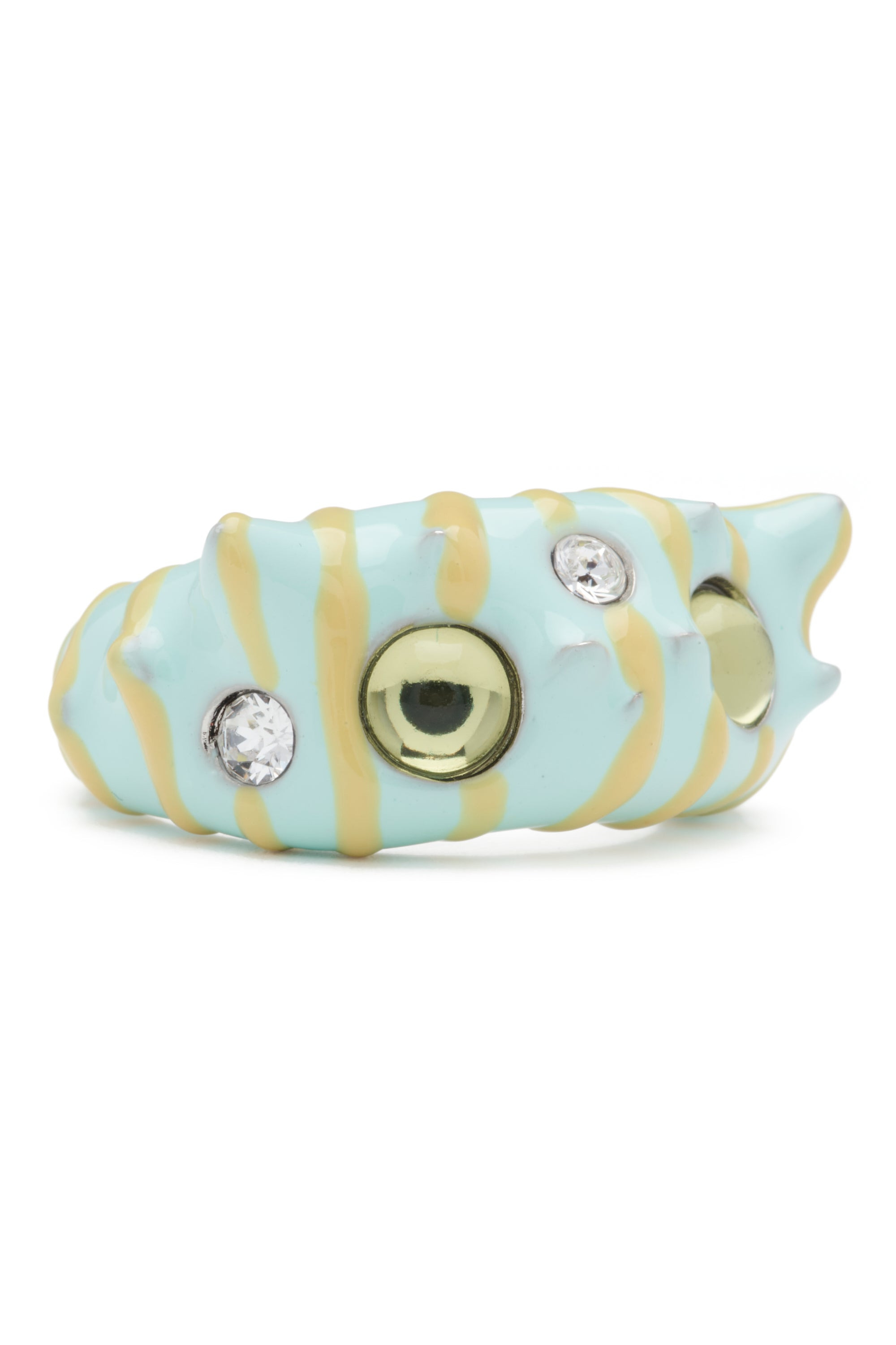 LEMON STRIPE DEMI ALIEN RING - 2