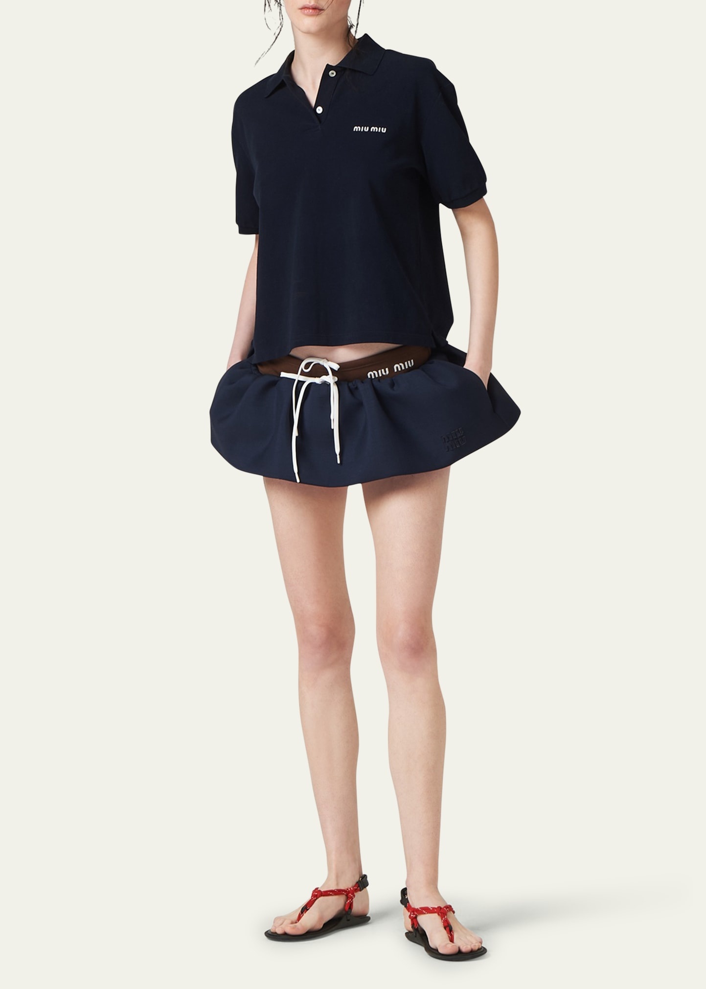Logo Embroidered Cotton Polo Shirt - 2