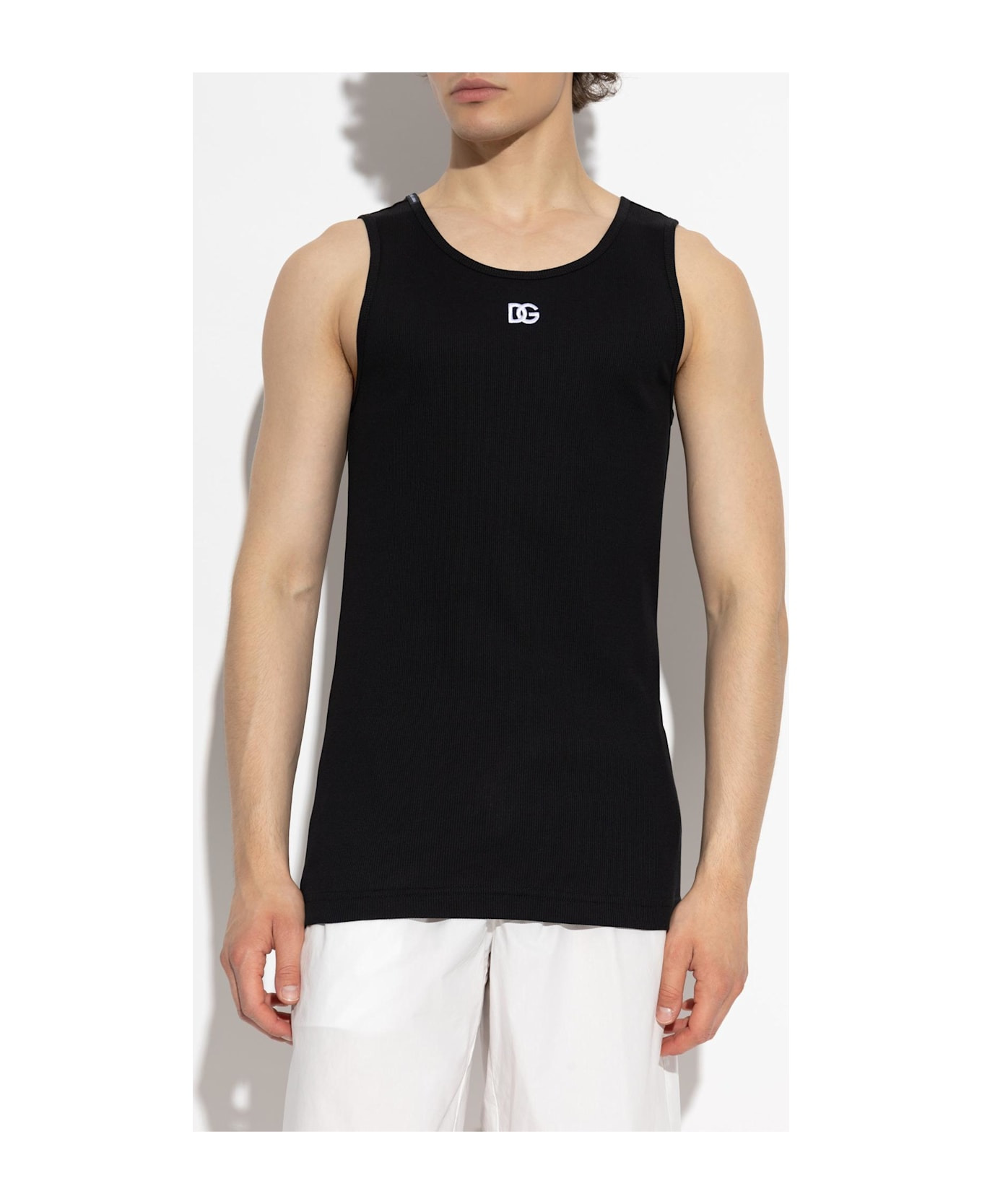 Dolce & Gabbana Ribbed Sleeveless T-shirt - 3