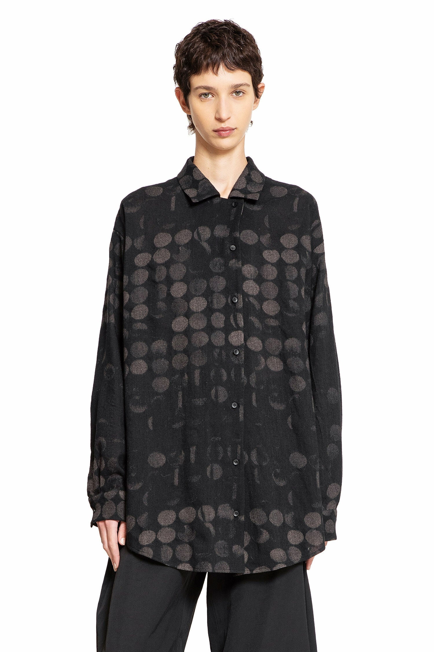 Tyesha-Dot-Jacquard-Shirt - 1