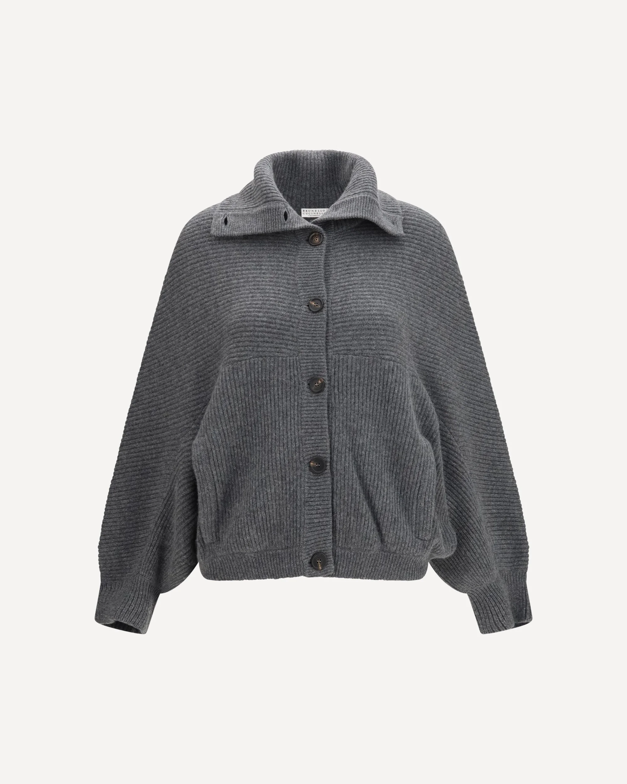 High neck cashmere Cardigan - 1