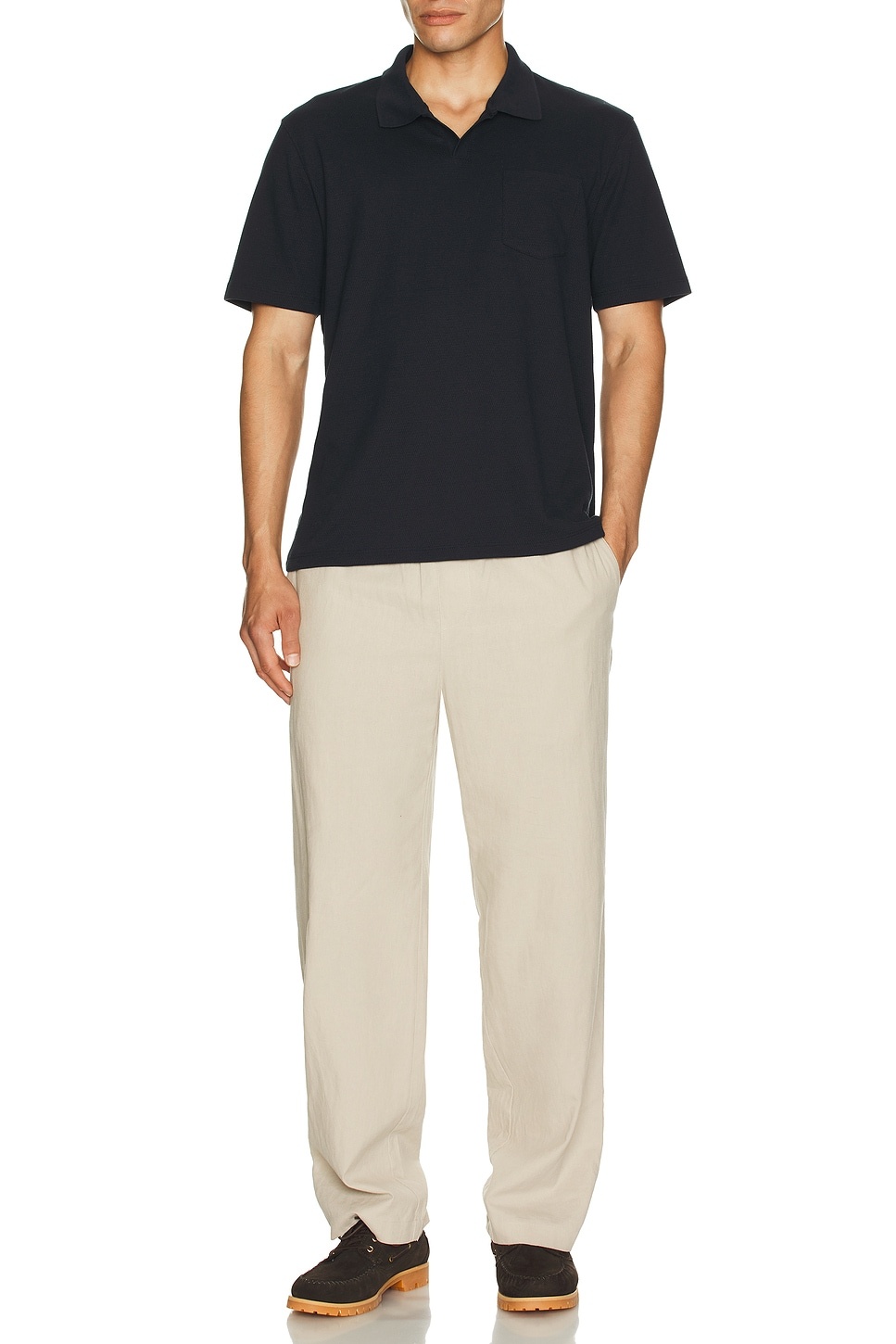 Mesh Knit Johnny Collared Shirt - 4