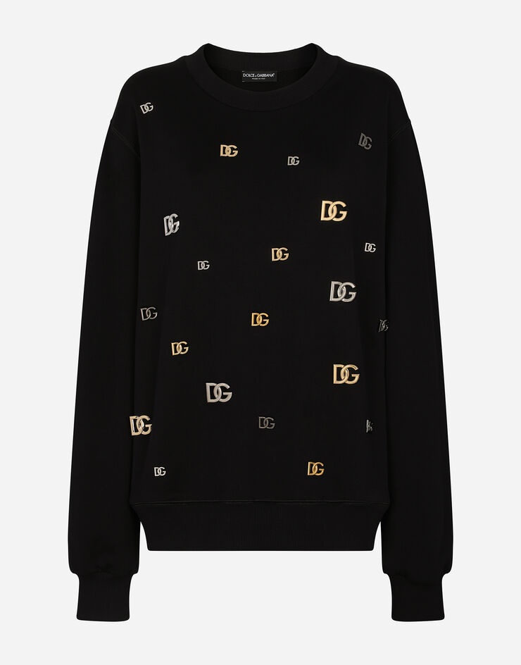 Sweatshirt with all-over DG logos - 1