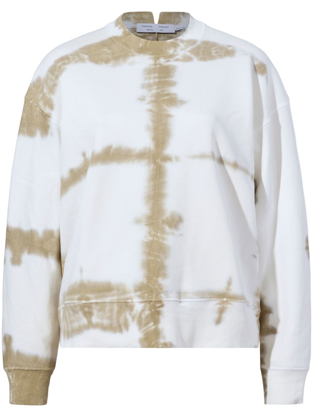 tie-dye print cotton sweatshirt - 1