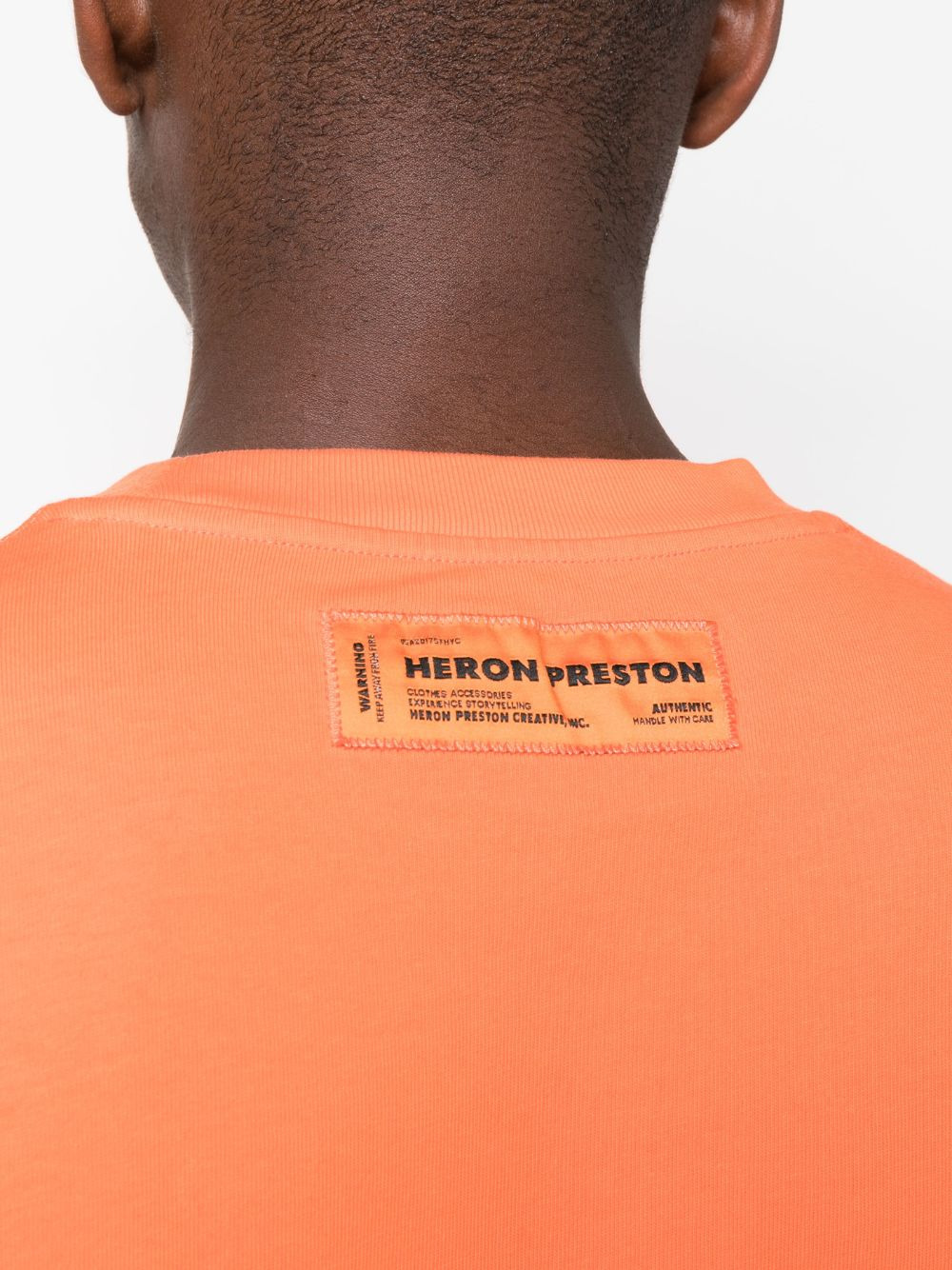 logo-embroidered cotton T-shirt - 5