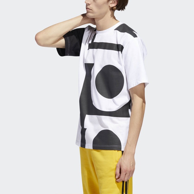 adidas originals BIG ADI TEE Printing Short Sleeve White DY6653 - 5