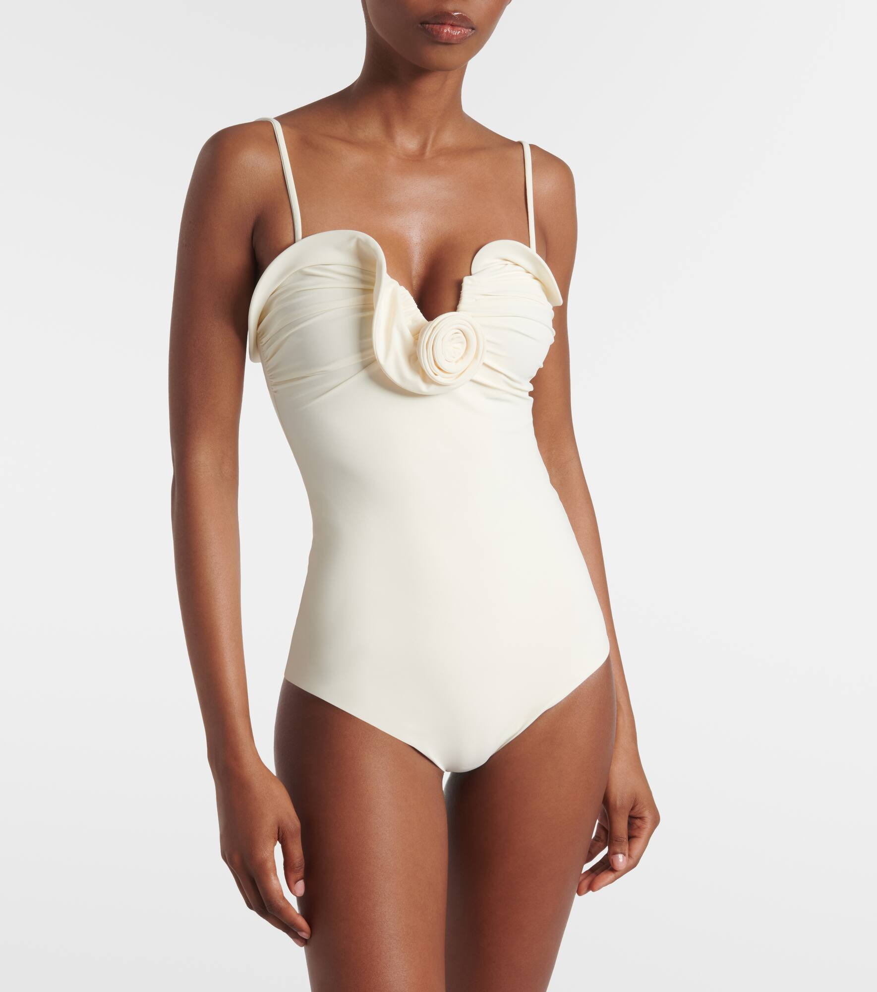 Floral-appliqué swimsuit - 6