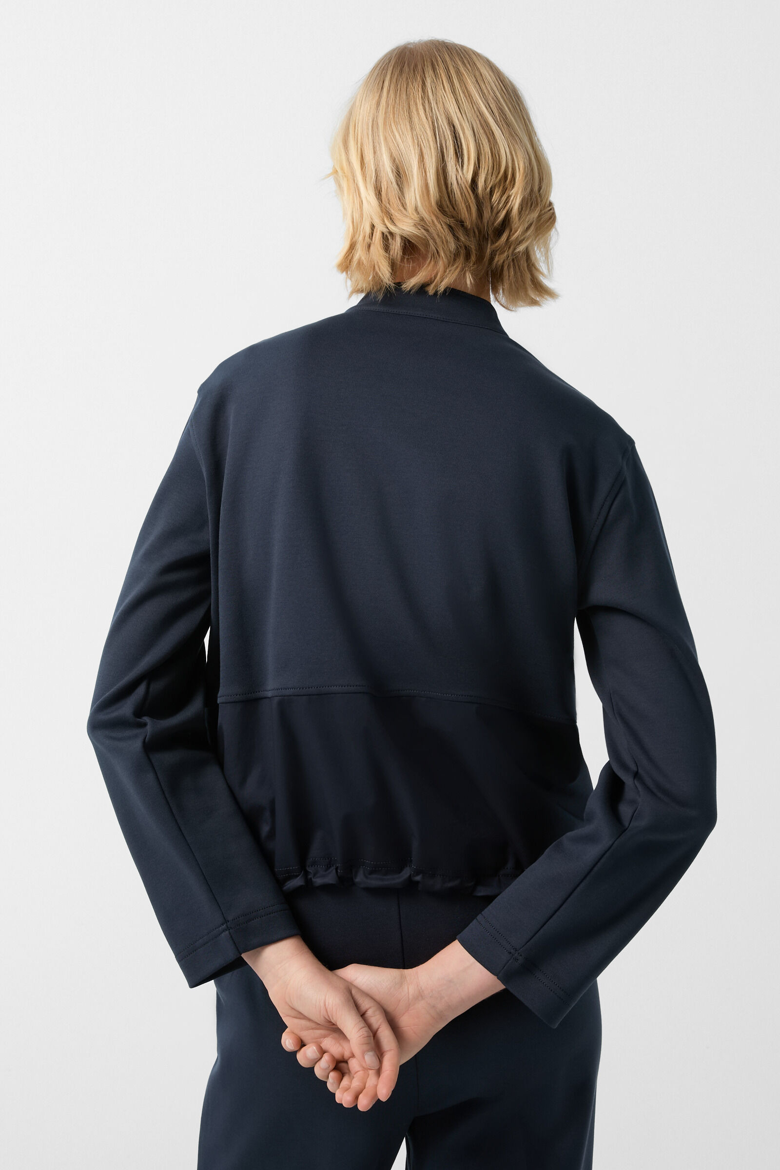 Galina blouson jacket in Navy blue - 3