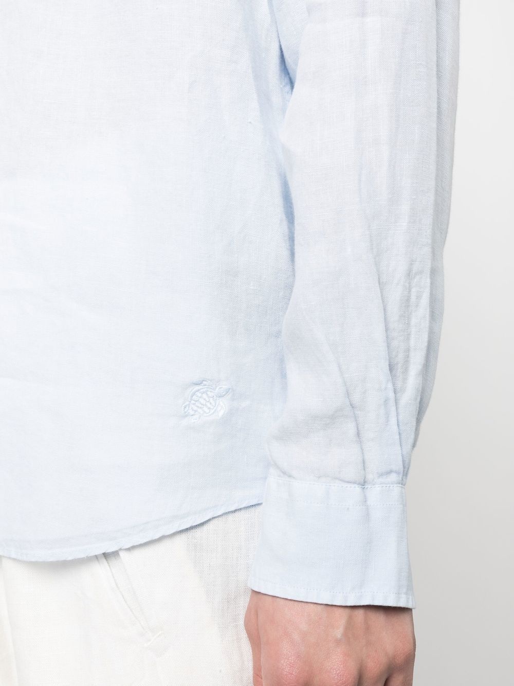 Caroubis long-sleeved linen shirt - 5