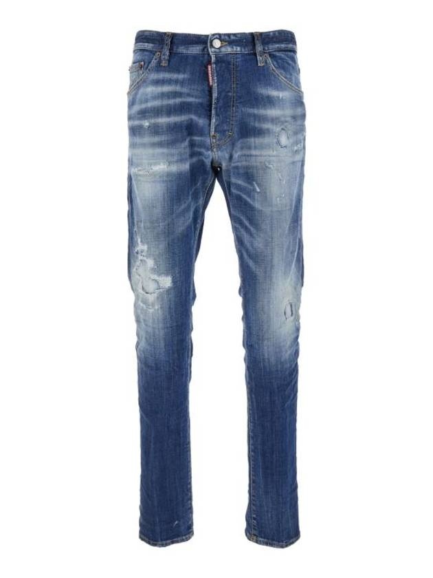 Distressed Skinny Cut Jeans Blue - 1