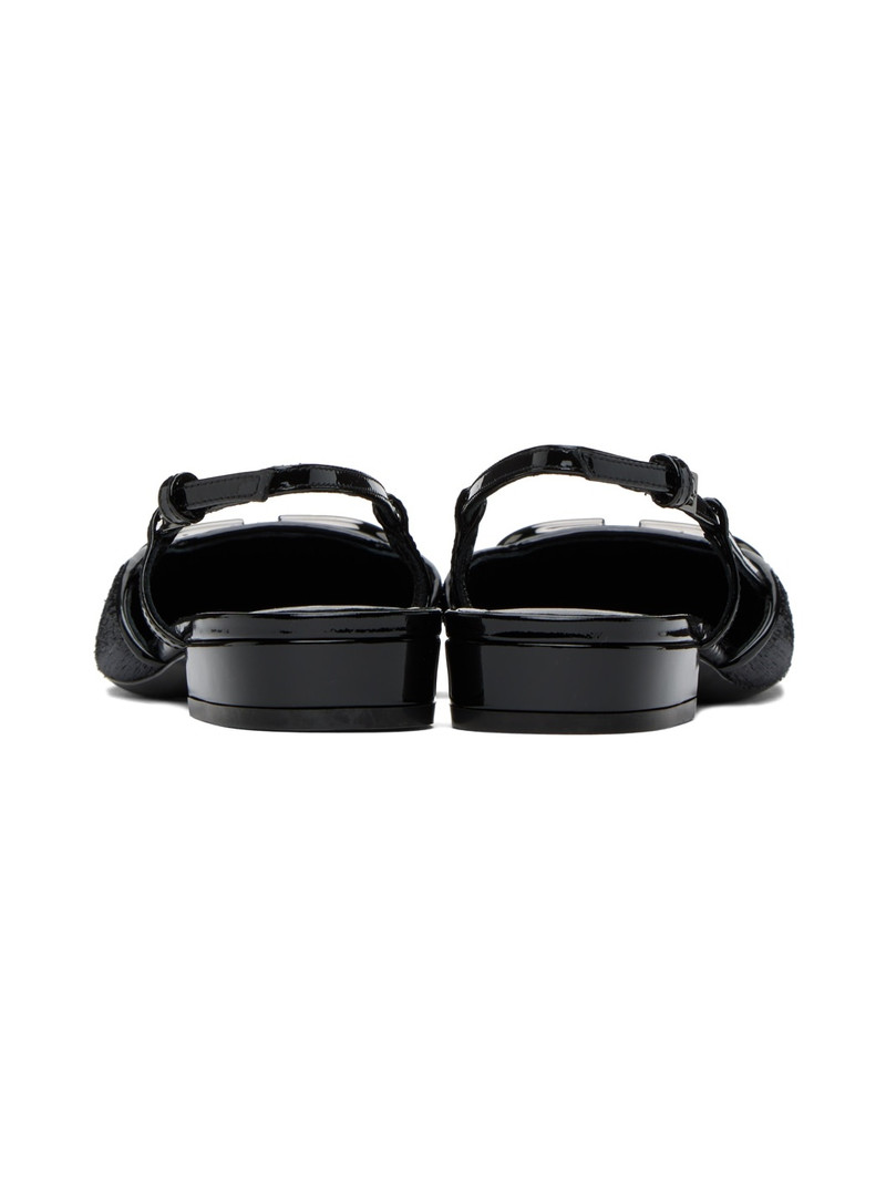 Black VLogo Signature Ballerina Flats 2