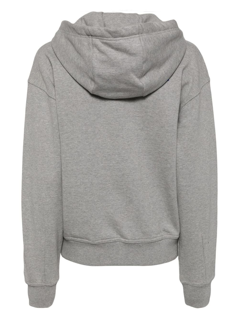 logo-patch cotton hoodie - 2
