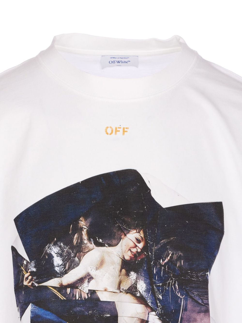 Cupid print crewneck T-shirt - 4
