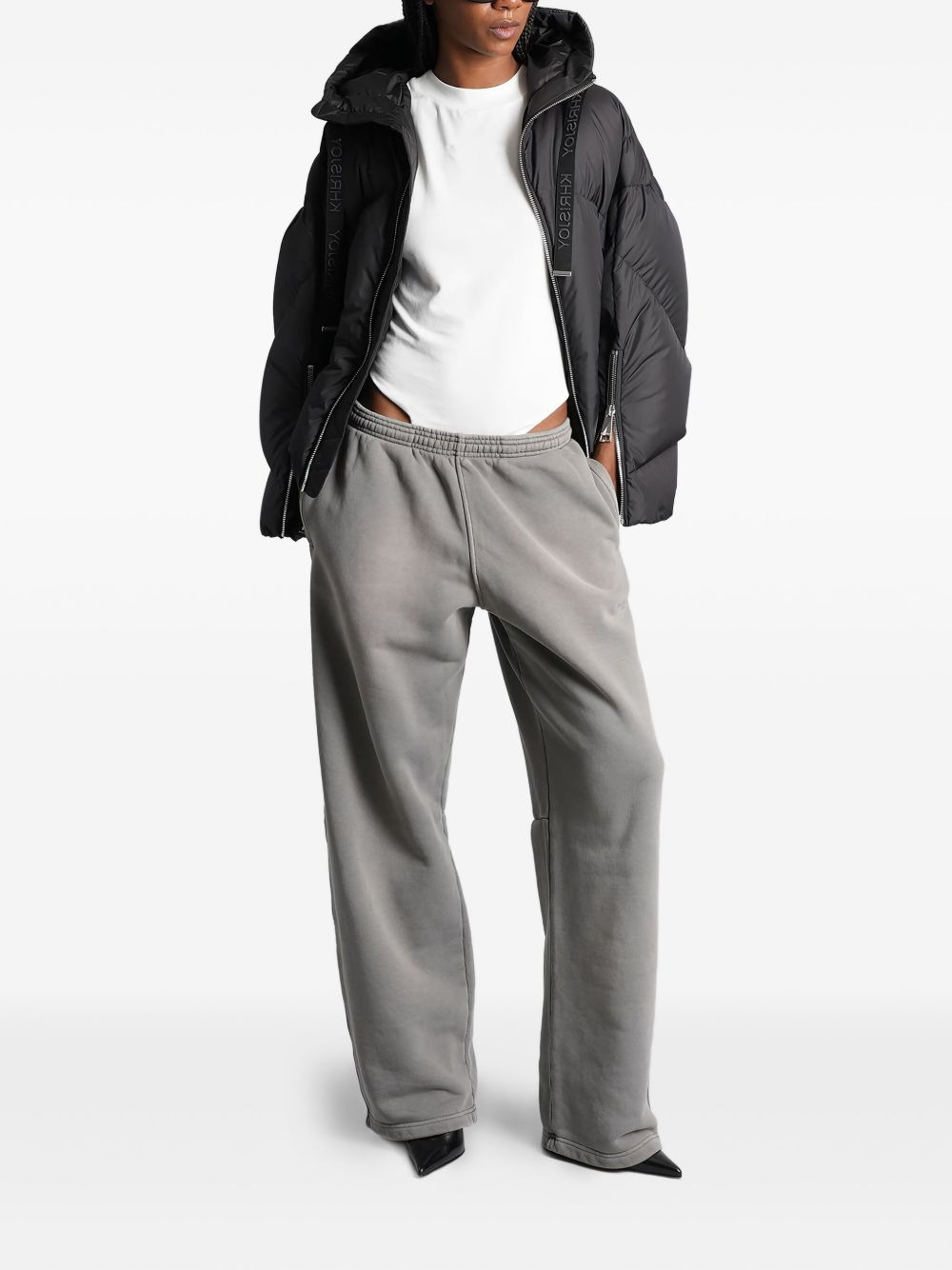 quilted attached-hood puffer jacket - 2