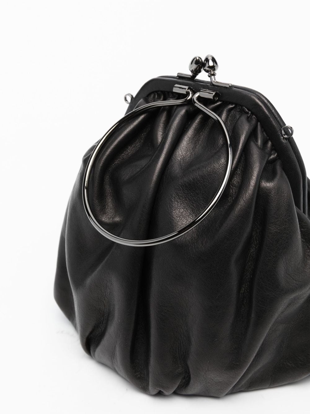 Clasp Drape leather tote bag - 4