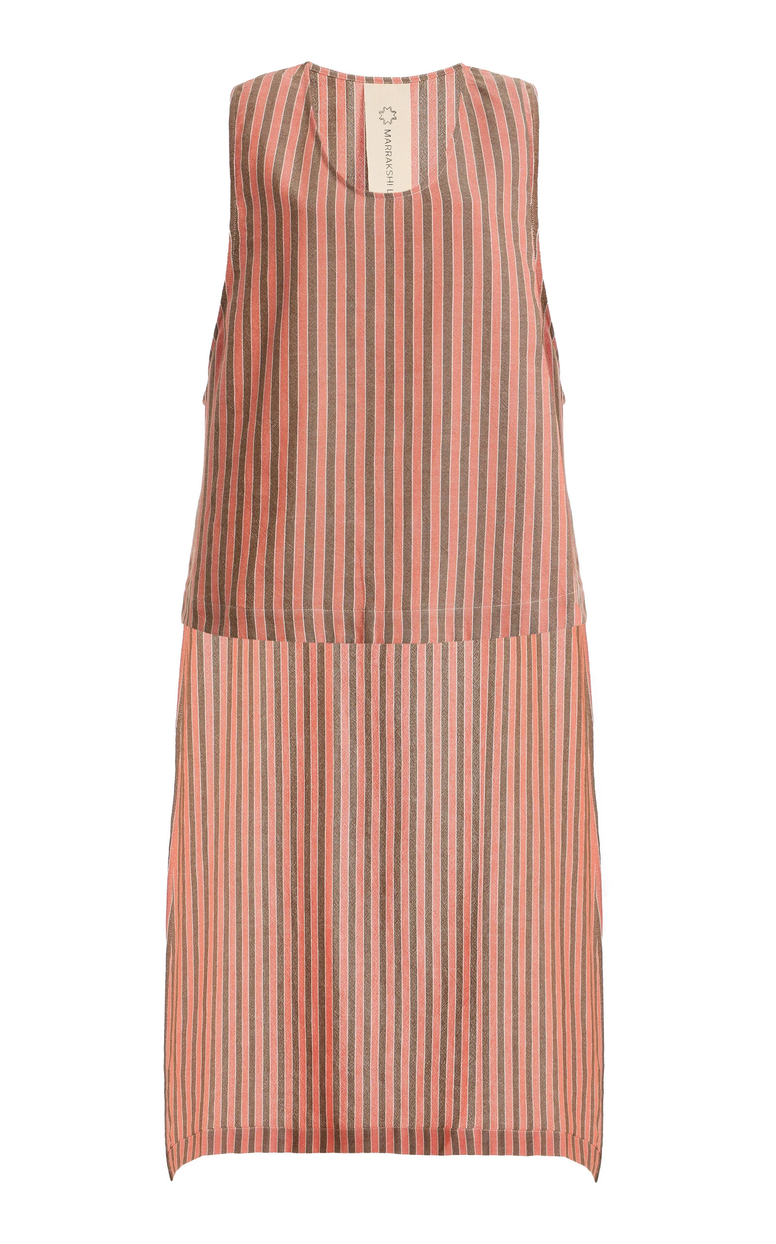 Exclusive La Isla The High-Low Cotton Tank Top orange - 1
