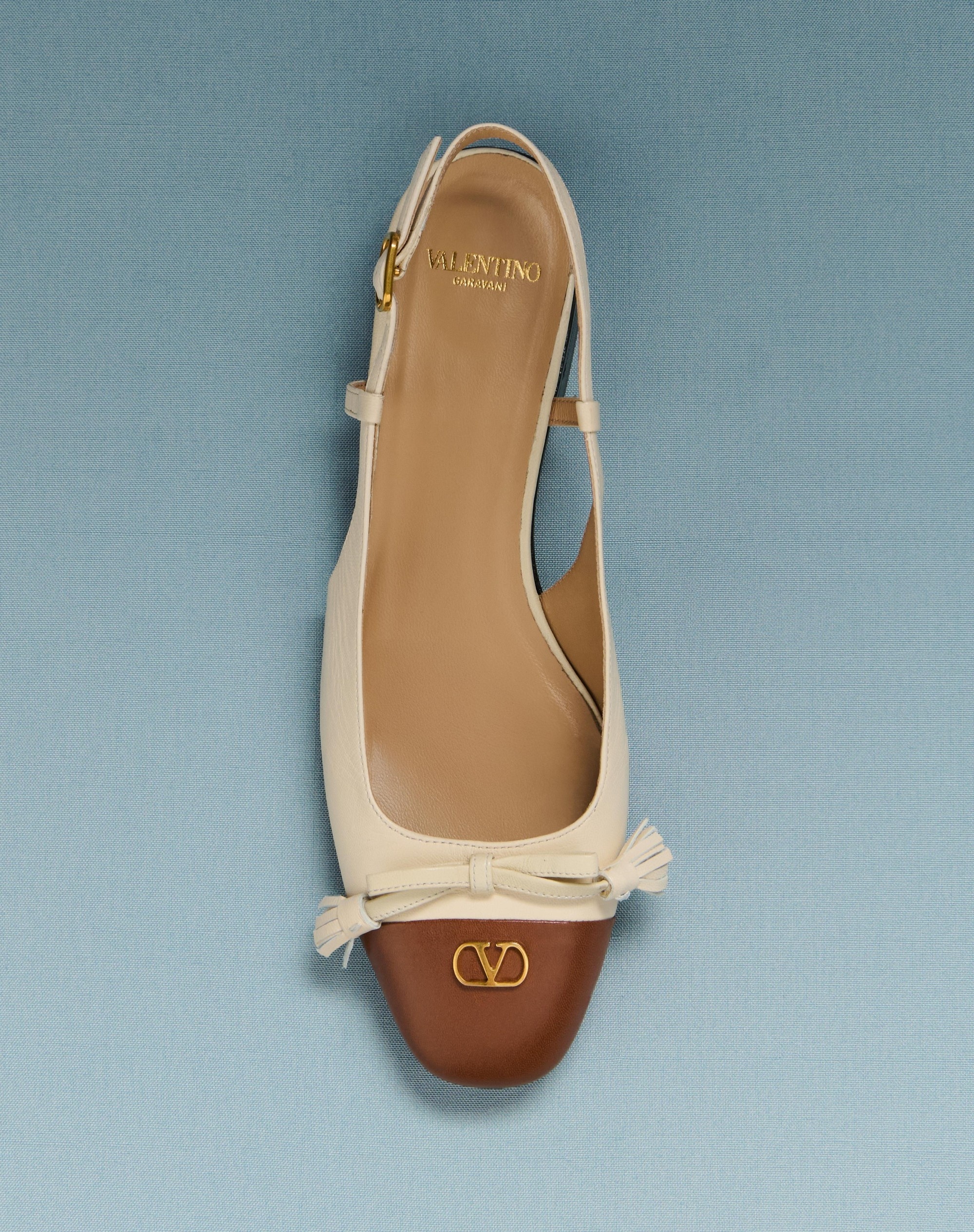 Valentino VALET DU ROI KID SLINGBACK BALLERINA 25MMM