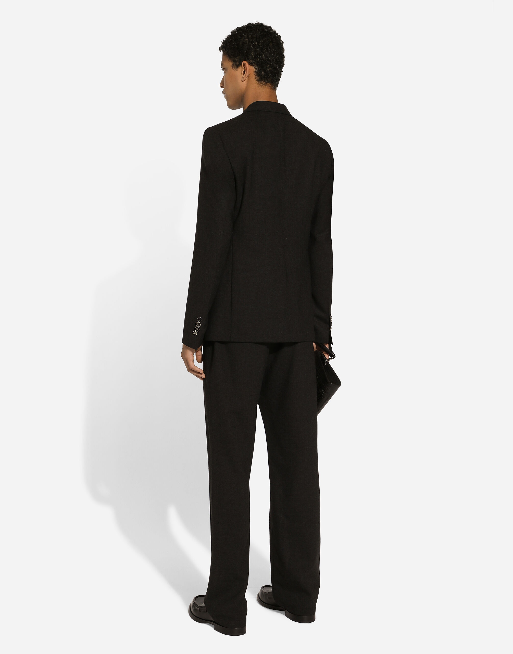 Double-breasted wool Taormina-fit jacket - 3
