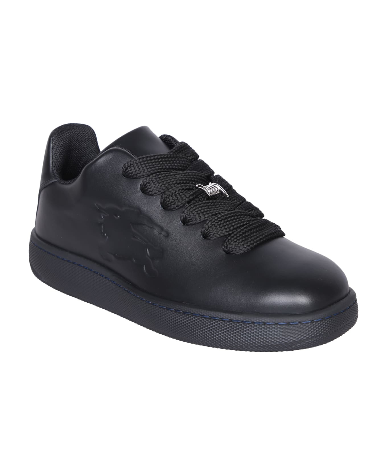 Leather Black Sneakers - 2