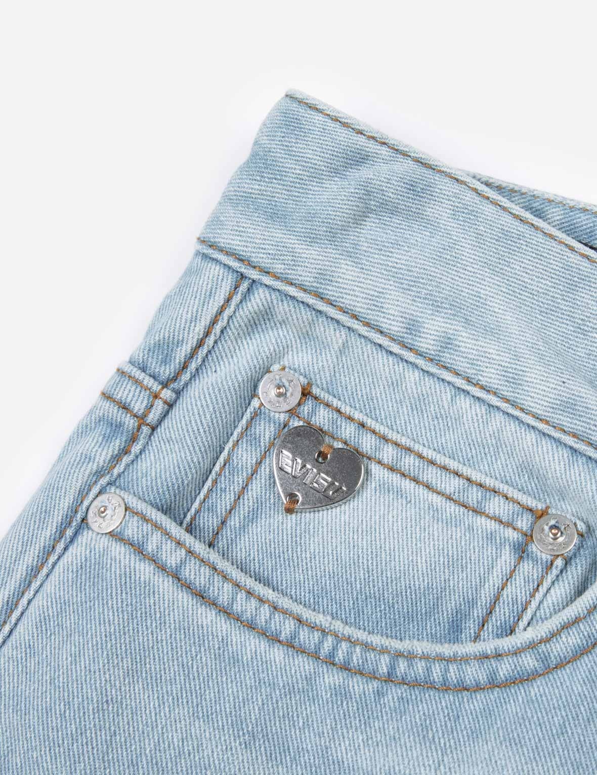 SEAGULL EMBOSSED BAGGY JEANS - 2