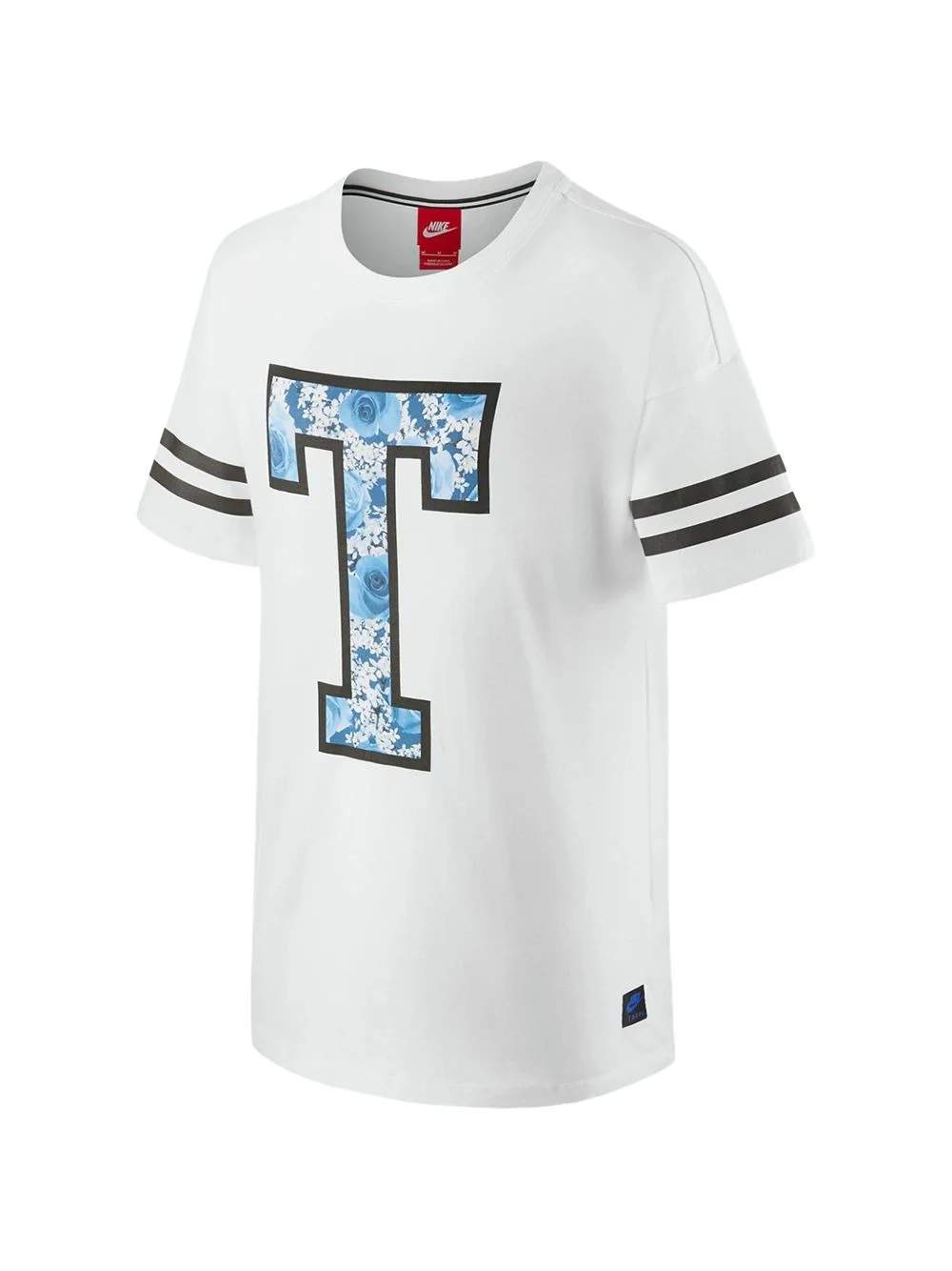 Tokyo City striped floral T-shirt - 1