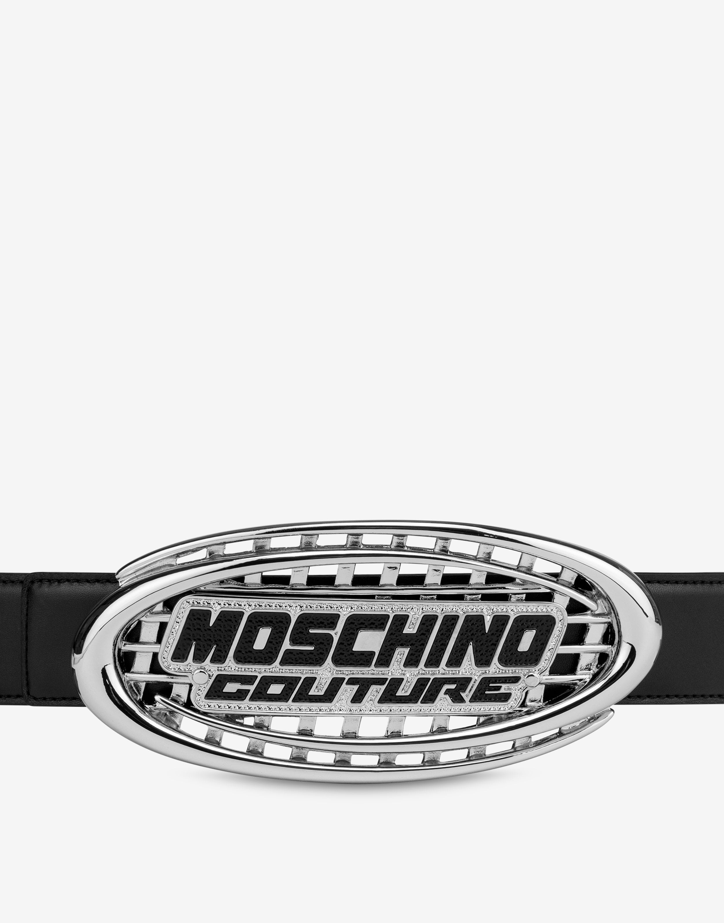 LOGO BUCKLE CALFSKIN BELT - 2