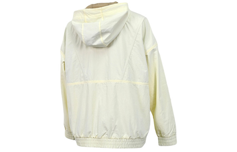 New Balance (WMNS) 새로운 균형 생활 시리즈 Athleisure 캐주얼 스포츠는 길쌈한 재킷 크림 백색 AWJ21314-를 두배로 했습니다 outlook