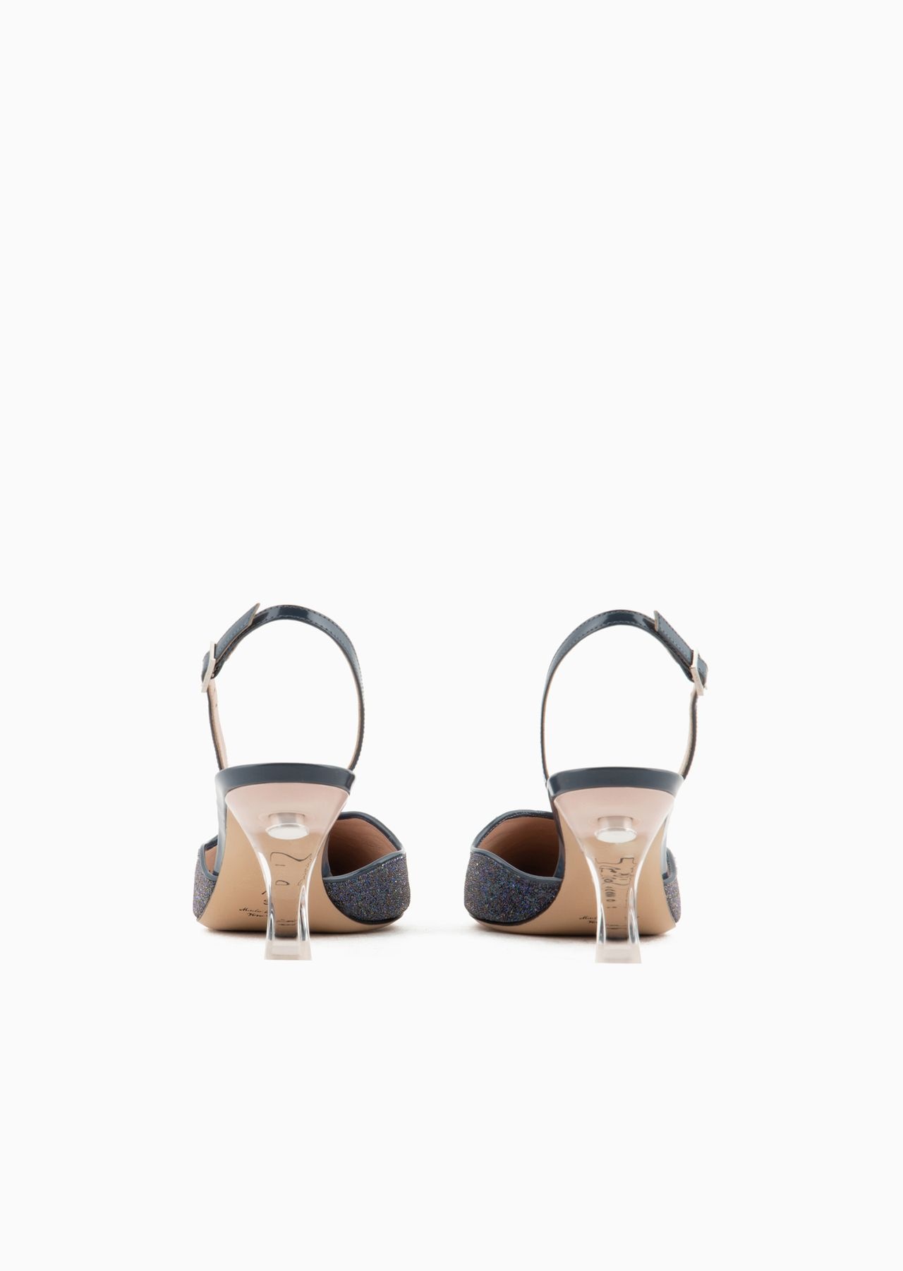 Patent leather and rhinestone slingbacks - 4