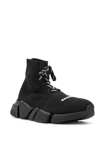 BALENCIAGA chunky lace-up sock trainers outlook